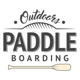 Badge paddling hipster label design PNG Design