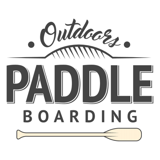 Badge paddling hipster label design
