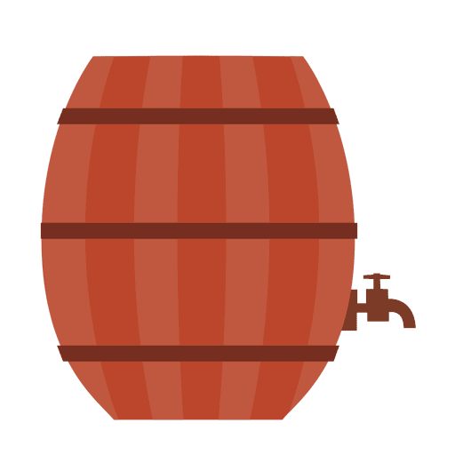 Beer barrel illustration PNG Design