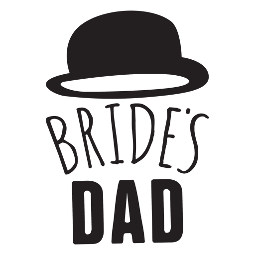 Download Bride dad wedding phrase - Transparent PNG & SVG vector file
