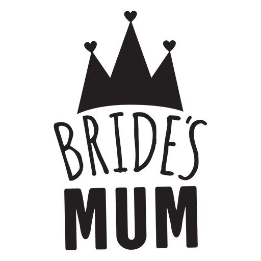 Braut Mama Hochzeit Satz PNG-Design