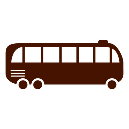 Bus Transport Symbol Silhouette PNG-Design