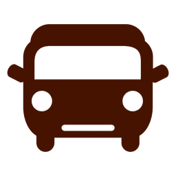 Icono de transporte de autobús de coche Diseño PNG