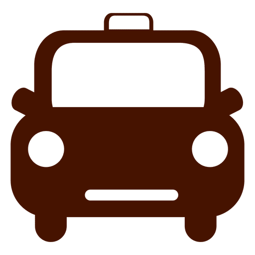 Icono de transporte de taxi coche
