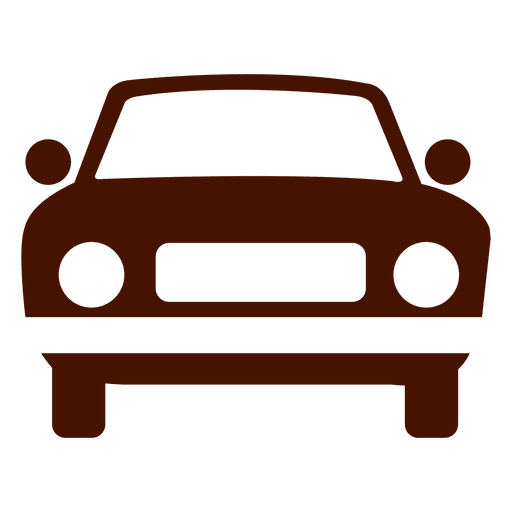 Silueta de icono de transporte de coche