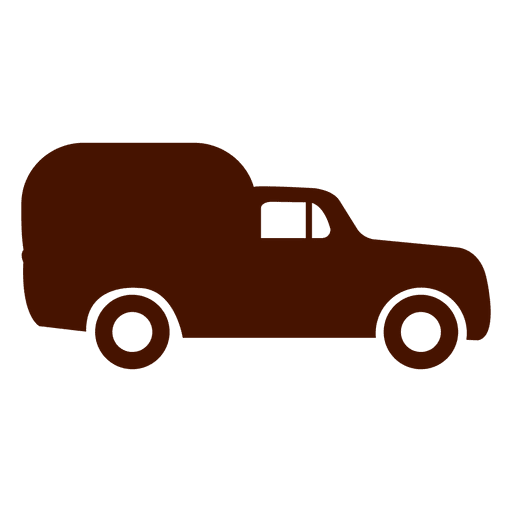 Silhueta do ícone de transporte de van Desenho PNG