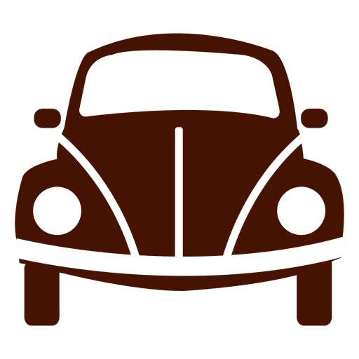 Icono de transporte de vista frontal de coche