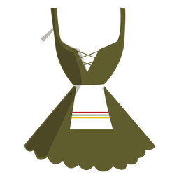 Dirndl típico alemão vestido feminino Transparent PNG