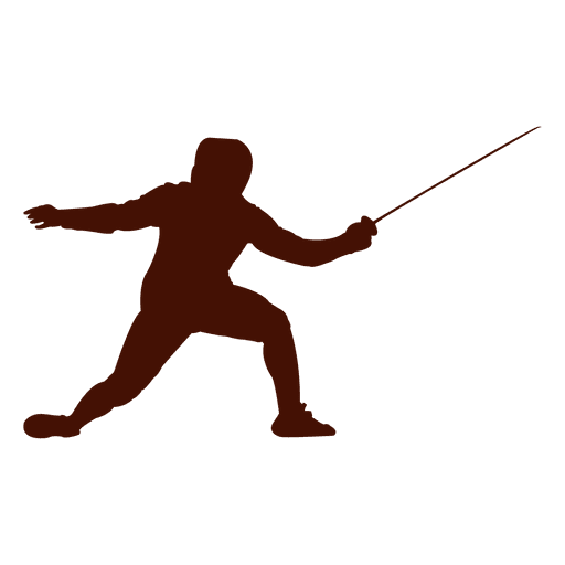 Fencing sword silhouette PNG Design