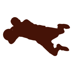 Atrapar la silueta del portero Diseño PNG