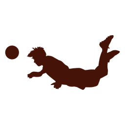 Fußball-Kopfstoß springt nach vorne PNG-Design