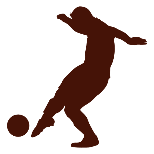 Football kick silhouette PNG Design