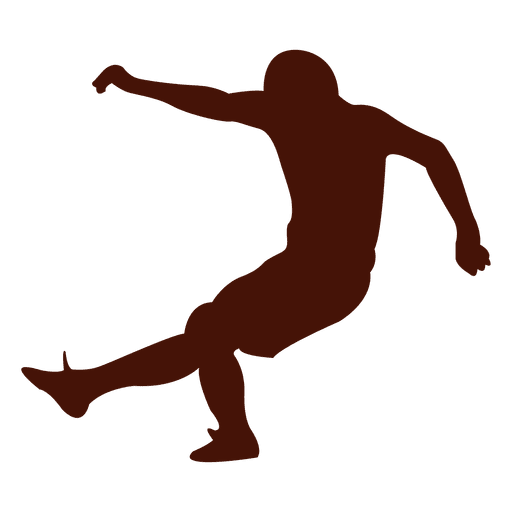 Jogador de futebol caindo
