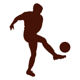 Football player volley kick silhouette PNG Design Transparent PNG