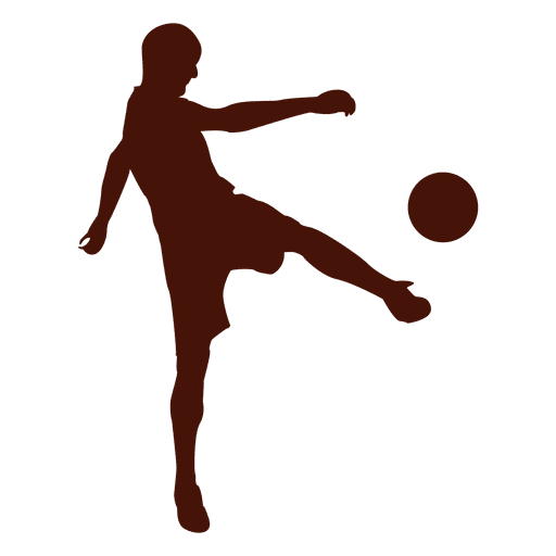 Football volley kick player Transparent PNG & SVG vector file