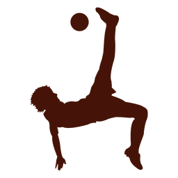 Tijeras de patada de fútbol golpeando la pelota Diseño PNG