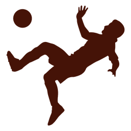 Tesoura de chute de futebol caindo Desenho PNG