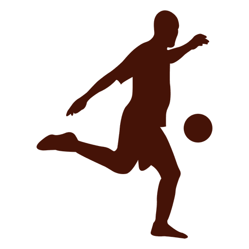 Fußball langer Ballspieler PNG-Design