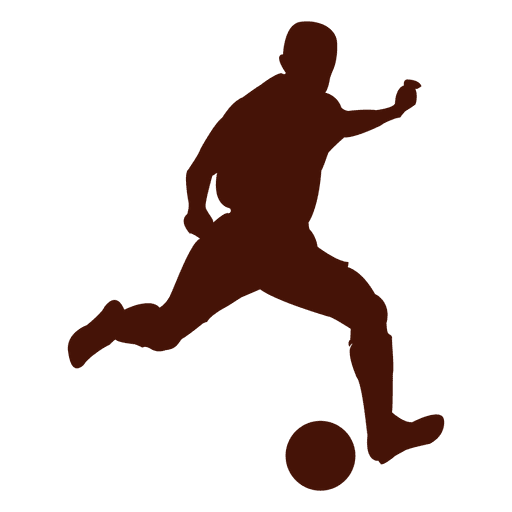 Football player soccer silhouette PNG Design