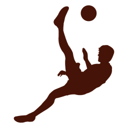 Fotball kick scissors PNG Design