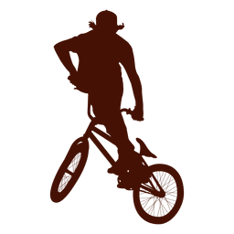 Freestyle bike extreme jump PNG Design