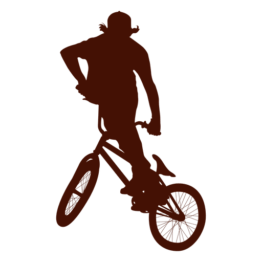 Freestyle bike extreme jump PNG Design