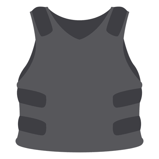Gray protection vest PNG Design