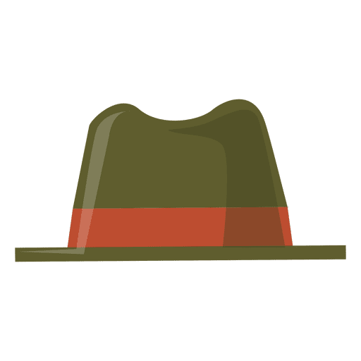 Green and red man hat PNG Design