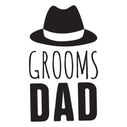 Frase do casamento do pai do noivo Desenho PNG