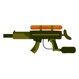 Gewehrfarbene Silhouette PNG-Design