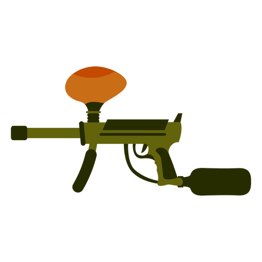 Gun colored silhouette 02 PNG Design