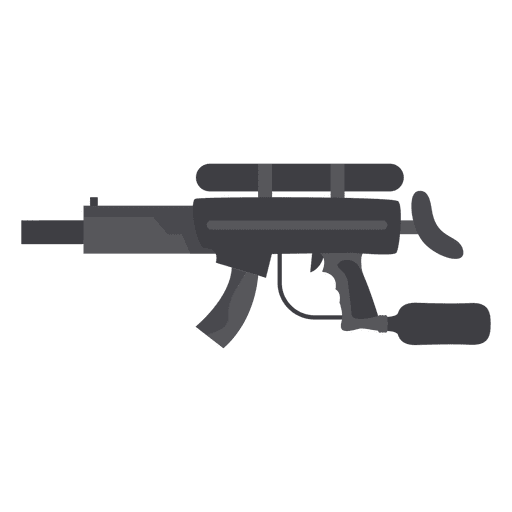 Gun gray silhouette 01 PNG Design