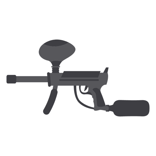Gun gray silhouette 02 - Transparent PNG & SVG vector file