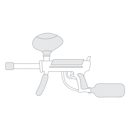 Gun silhouette 02 PNG Design