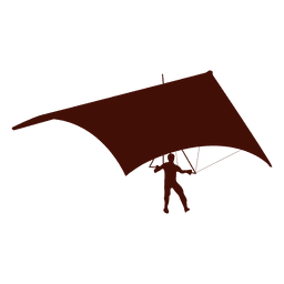 Vuelo de ala delta Diseño PNG