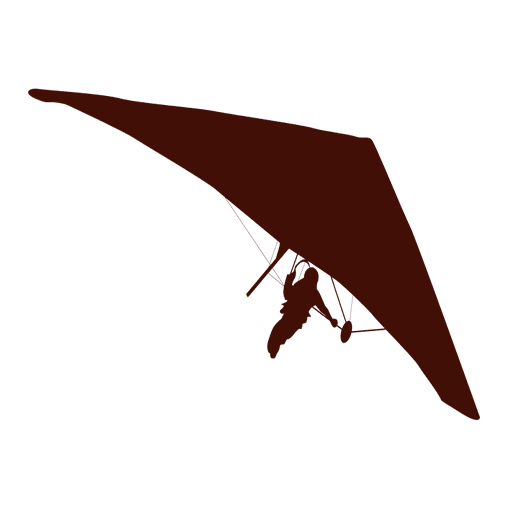 Drachenfliegen Flug Silhouette PNG-Design