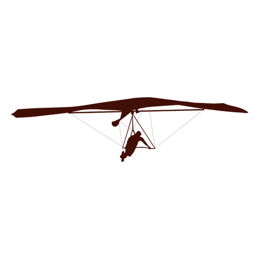 Drachenfliegen Flug rechts abbiegen Silhouette PNG-Design