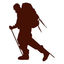 Bergwandern extrem PNG-Design