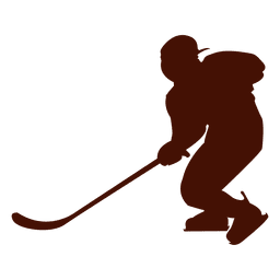 Hockey ice player silhouette PNG Design Transparent PNG