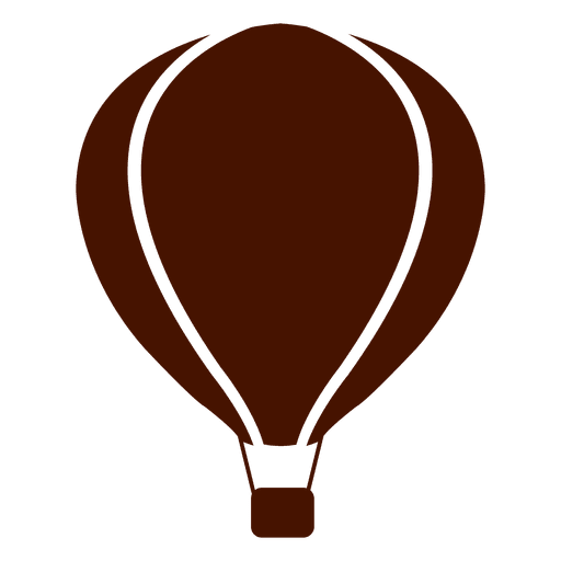 Icono de transporte en globo de aire caliente Diseño PNG