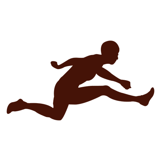 Hurdles leap silhouette Transparent PNG & SVG vector file