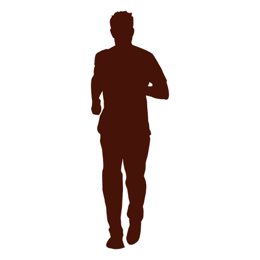 Jogging recreation silhouette Transparent PNG Jogging recreation silhouette Transparent PNG