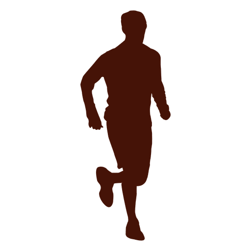 Jogging recreation man shape PNG Design