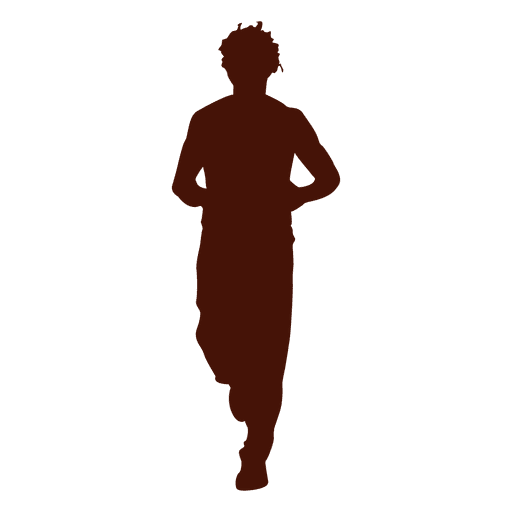 Man jogging training silhouette Transparent PNG Man jogging training silhouette Transparent PNG