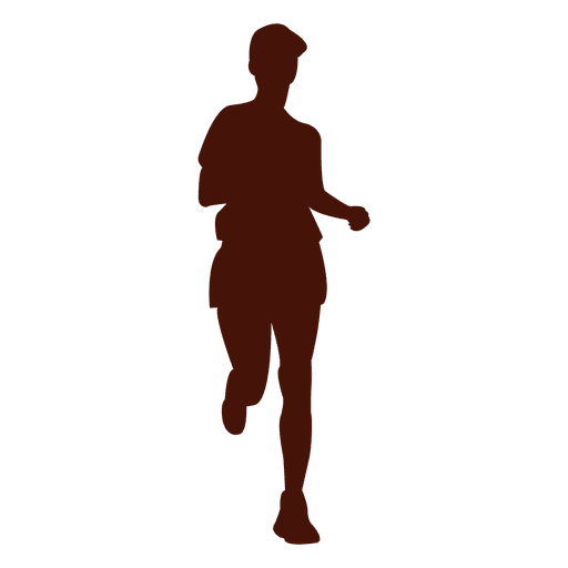 Jogging recreation shape silhouette PNG Design