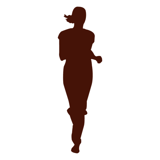 Download Woman jogging running silhouette - Transparent PNG & SVG vector file