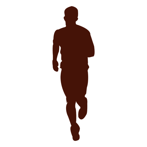Jogging recreation man silhouette Transparent PNG Jogging recreation man silhouette Transparent PNG