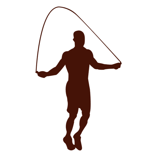 Jump rope shape exercise PNG Design
