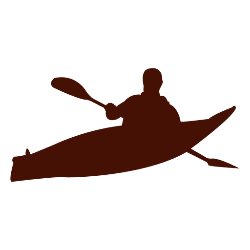 Kayak giro a la izquierda Diseño PNG