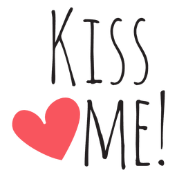 Beije-me frases de casamento Desenho PNG